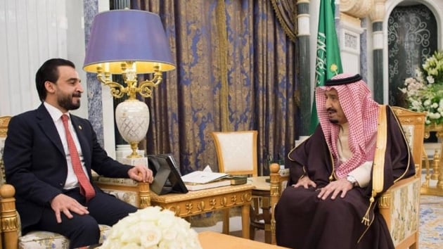Suudi Arabistan Kral Selman Irak Meclis Bakan Halbusi'yle grt