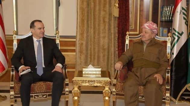 Mesut Barzani ile McGurk Suriye'nin son siyasi ve gvenlik durumunu grt