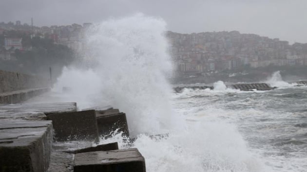 Meteoroloji denizler iin frtna uyars yapt