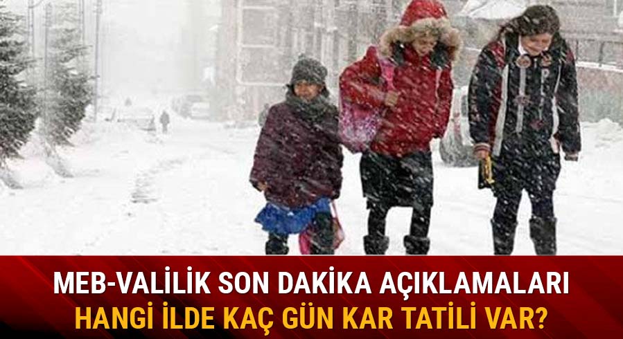 Okullar yar�n tatil mi?