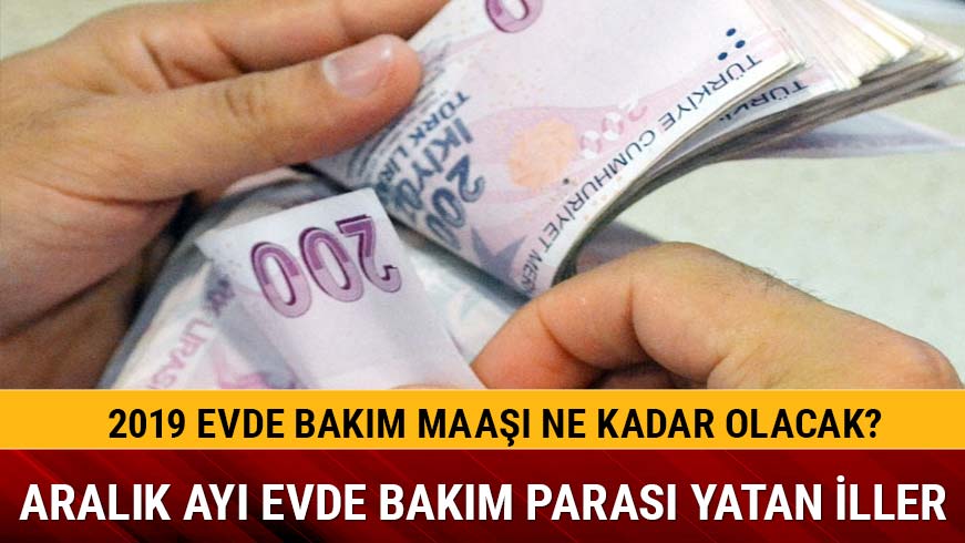 Aral�k ay� evde bak�m maa�� yatan iller