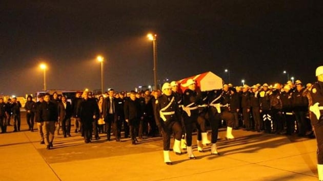 ehit polisin cenazesi memleketine uurland