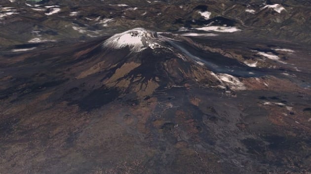 RASAT Uydumuz Sicilya, Etna yanardan grntledi