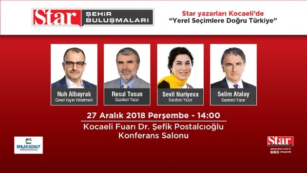 Star yazarlar Kocaeli'ye geliyor