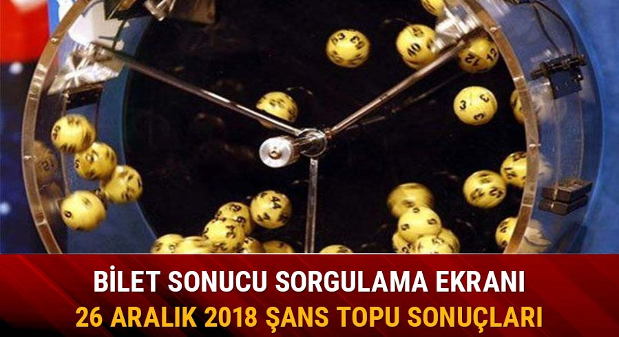 �ans Topu sonu�lar� a��kland� 26 Aral�k MP� �ans Topu �ekili� sonu�lar� sorgulama ekran� mpi.gov.tr'de