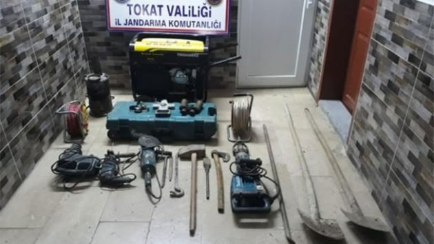 Tokat'ta kaak kaz yapan 7 kii sust yakaland
