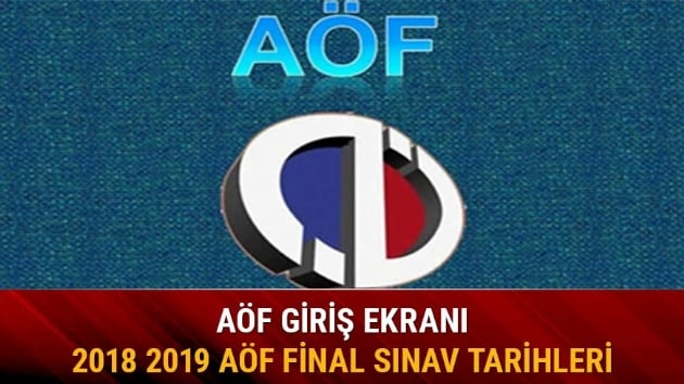 2018 2019 Anadolu niversitesi AF snavlar ne zaman yaplacak AF final snav tarihleri 