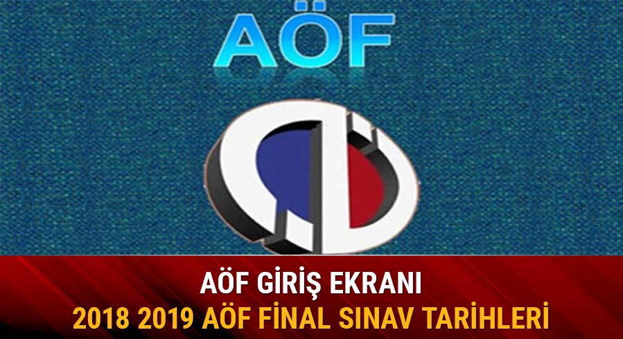 2018 2019 Anadolu �niversitesi A�F s�navlar� ne zaman yap�lacak A�F final s�nav tarihleri