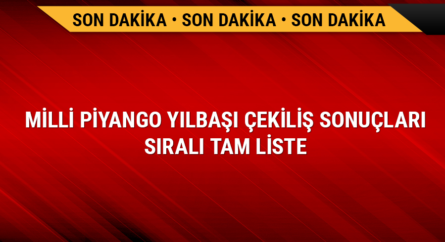 Milli Piyango s�ral� liste 2019 Y�lba�� �zel, 31 Aral�k y�lba�� Milli piyango mpi.gov.tr sonucu 