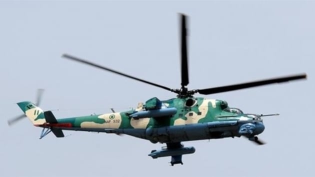 Nijerya'da askeri helikopter dt: 5 l