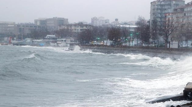 Marmara Denizi'nde ulama poyraz engeli