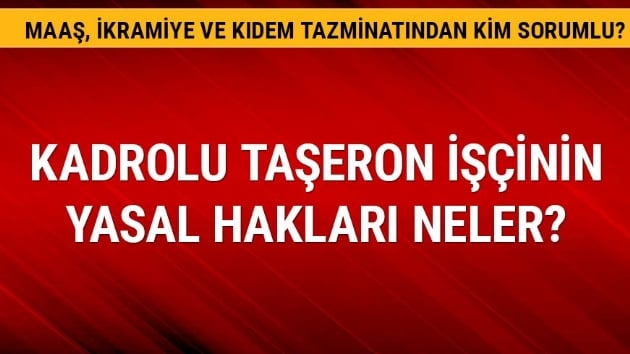 Taeron iinin kdem tazminat artlar nelerdir?