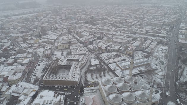 Edirne'de kar ya etkisini artrd