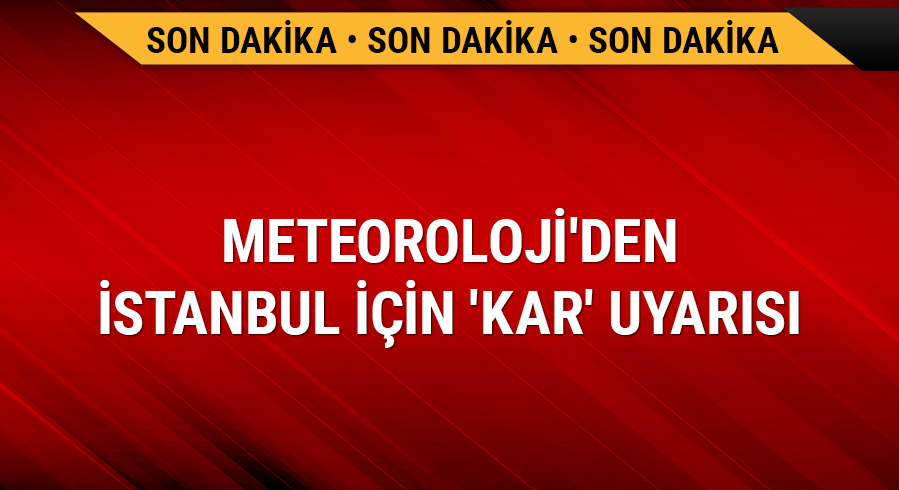 �stanbul i�in uyar�: Donduran so�uklar...