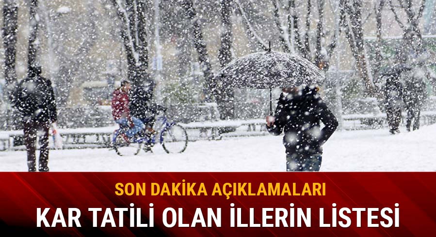 Hangi illerde okullar tatil oldu?