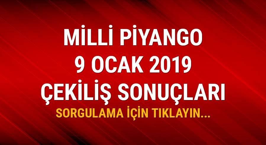 Milli Piyango 9 Ocak �ekili� sonu�lar� sorgulama