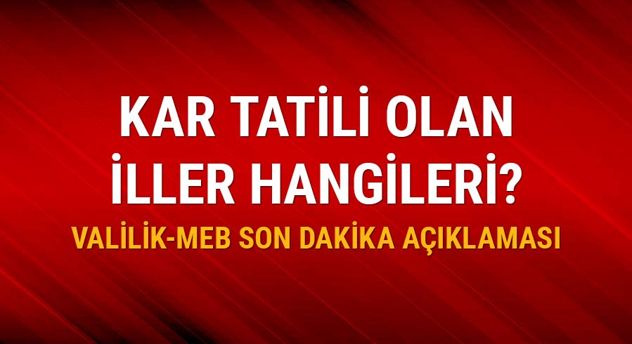 Yar�n kar tatili olacak m�?