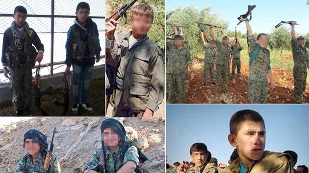 Terr rgt PKK/PYD ailelerinden kopard ocuklar atmalarda kullanmay srdryor