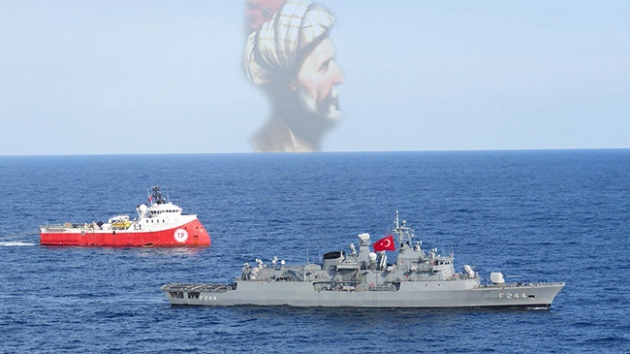 Barbaros Hayreddin Paa sismik aratrma gemisine refakat grevini srdryor