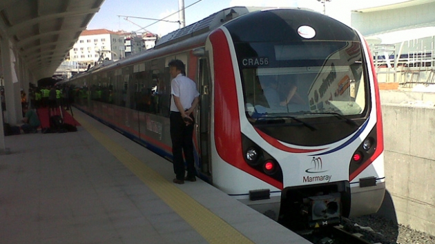 Gebze-Halkal Marmaray Hatt'nn tamamlanmakta olan ksmlarnn hizmete alnmas amacyla sistem ve tren testleri yaplacak