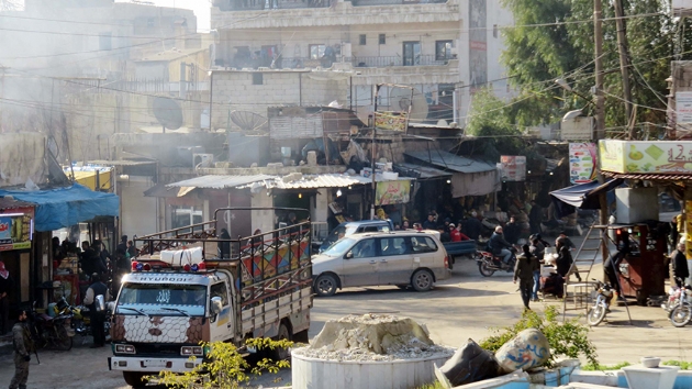 Afrin'de valilik yaknlarnda patlama