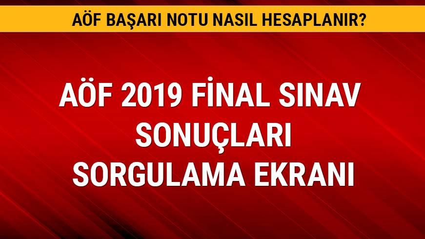 A�F s�nav sonu�lar� a��kland�