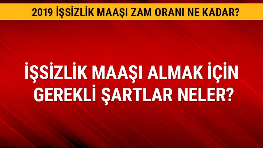 ��sizlik maa�� ba�vurusu i�in gerekli �artlar neler?