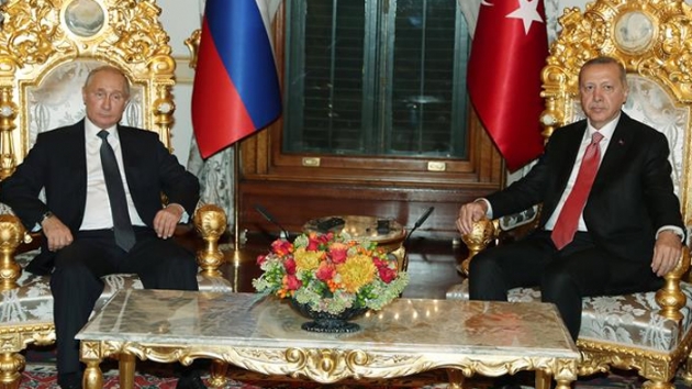 Bakan Erdoan, Putin ile bir araya geldi