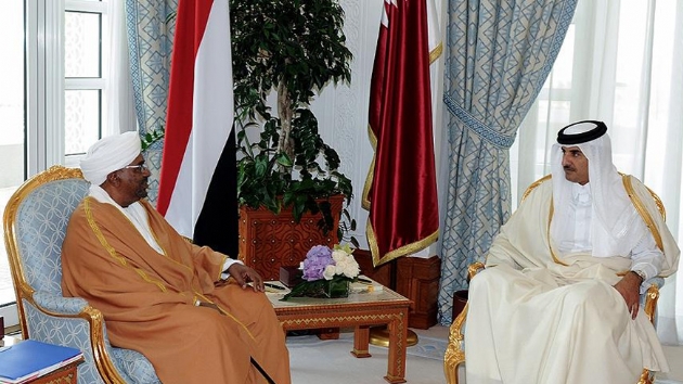 Sudan Devlet Bakan Beir ile Katar Emiri Al Sani grt