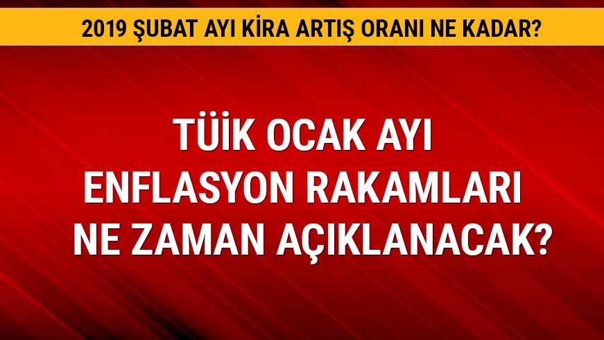 Enflasyon oranlar� 4 �ubat'ta a��klanacak