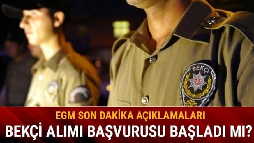 Emniyet bek�i al�mlar� ne zaman?