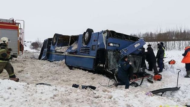 Rusya'da meydana gelen traifk kazasnda 7 kii ld