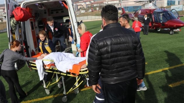 Ambulans uak 8 yandaki Egemen iin havaland