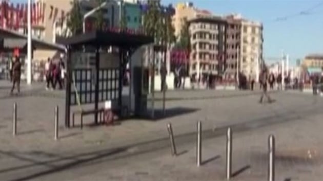  Taksim Meydan'nda pheli anta alarm 