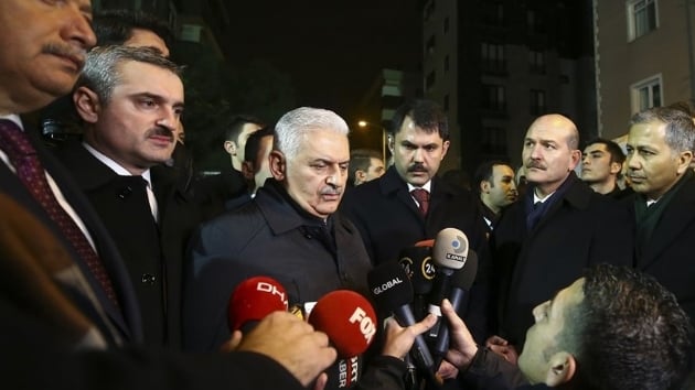 Yldrm: Gk altndaki 4 vatandamzla temas kuruldu