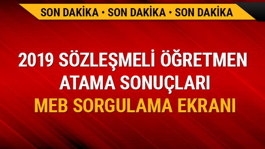 ��retmen atama sonu�lar� MEB sorgulama ekran�