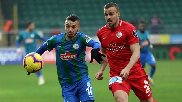 aykur Rizespor, Antalyaspor ile 1-1 berabere kald