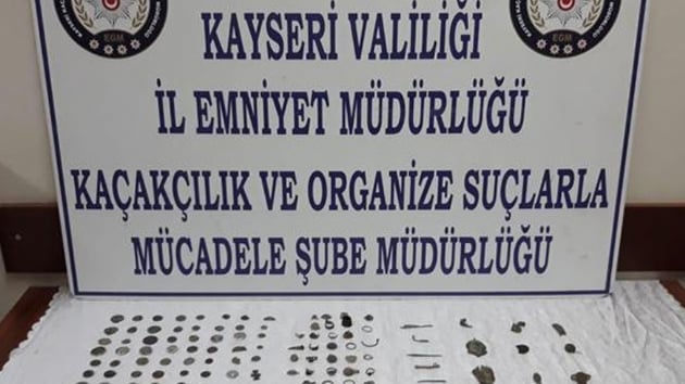 Kayseri'de tarihi eser operasyonu 