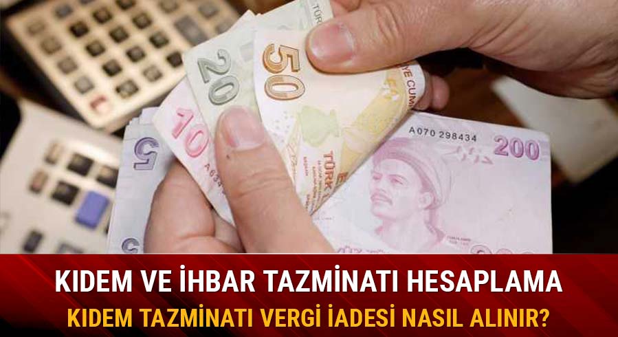 K�dem tazminat� vergi iadesi nas�l al�n�r?