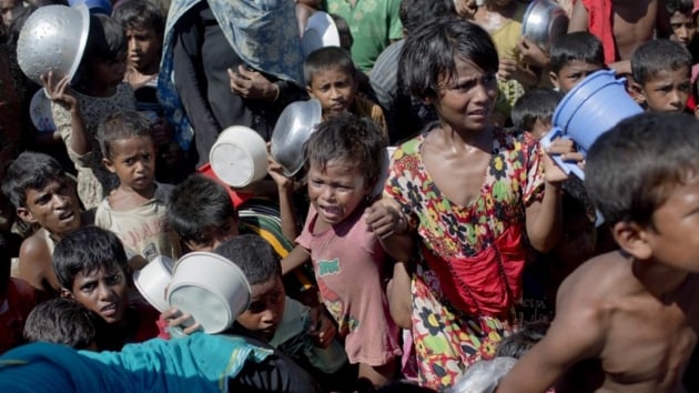 'Myanmar ordusu Arakan'da ocuklar canl canl atee att'