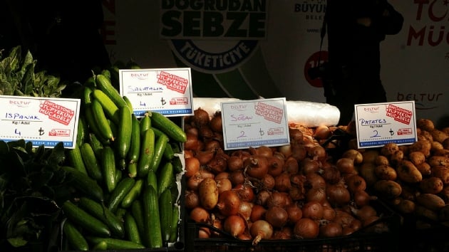 Tanzim sat merkezlerinden sonra market fiyatlar yzde 50'nin zerinde geriledi