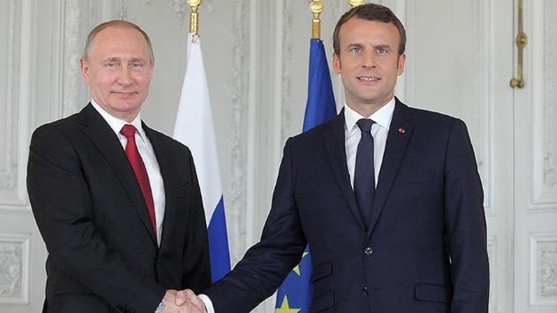 Putin ve Macron Suriye'yi grt