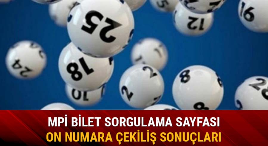 Milli Piyango On Numara �ekili� sonu�lar� a��kland�!