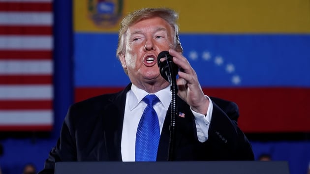 Trump, Maduro'yu destekleyen Venezuela ordusunu st kapal tehdit etti