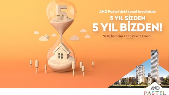 10 yllk konut kredisinin 5 yl And Pastelden  