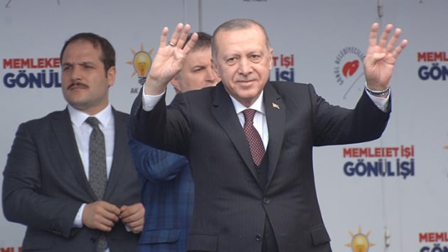 Bakan Erdoan: CHP'ye verilecek oy PKK terr rgtne gidiyor
