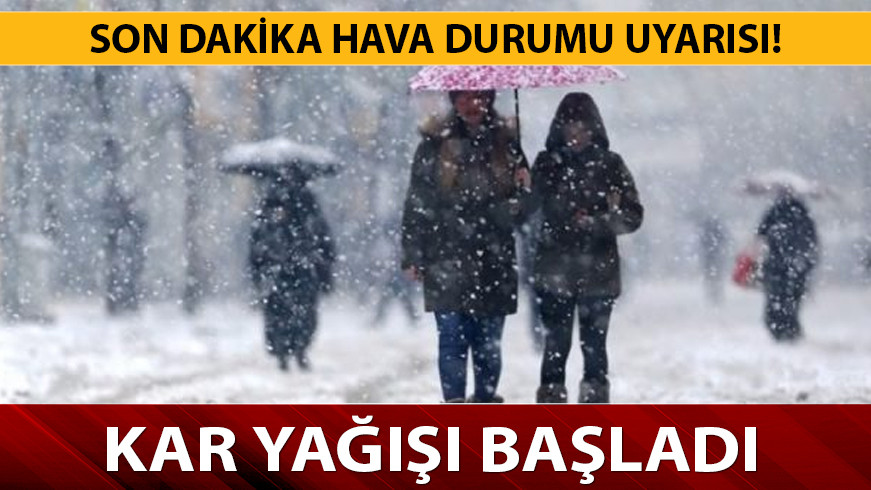 Meteoroloji'den son dakika a��klamas�! 