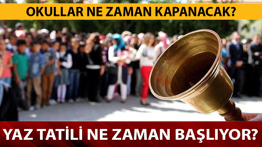 2019 y�l� okullar ne zaman kapanacak? 