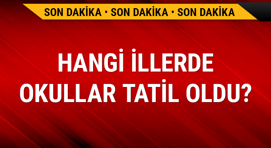 25 �ubat'ta hangi illerde okullar tatil?