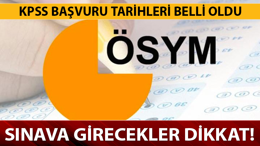 KPSS ba�vurusu ne zaman yap�lacak?